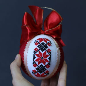 Іграшка новорічна вишита 48