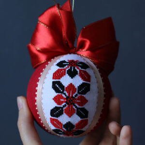 Іграшка новорічна вишита 45