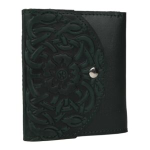 Гаманець зелений складаний "Маки"