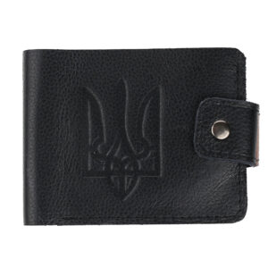 Гаманець чорний з гербом