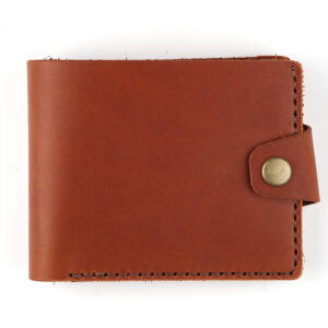 Гаманець гірчичний  складений, на 1 відділення