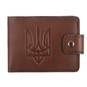 Гаманець коричневий з гербом