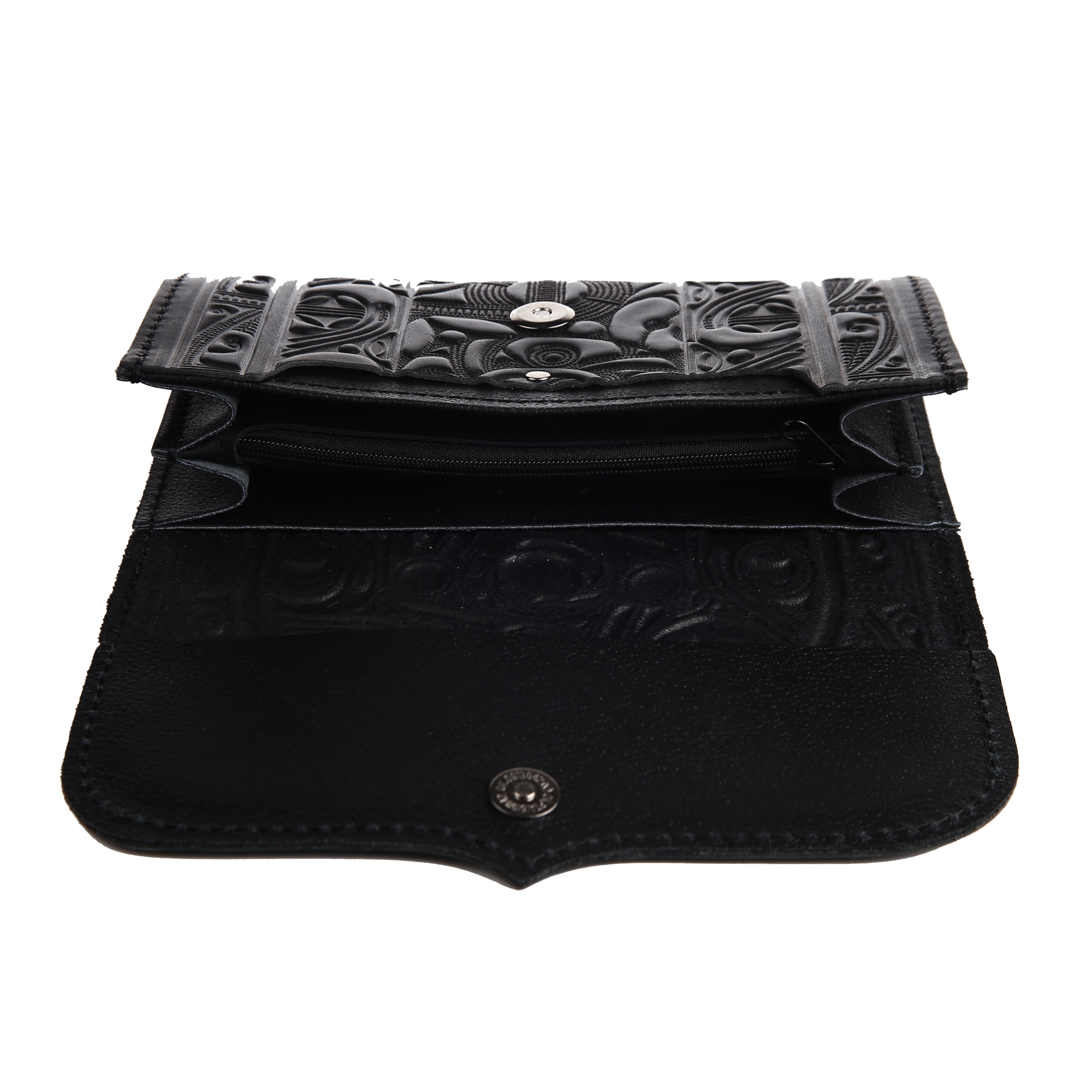 Гаманець довгий, орнамент, чорний - Зображення 4