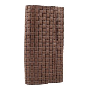 Гаманець довгий, плетений, коричневий