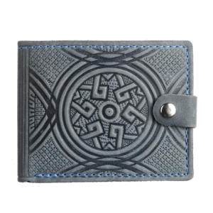 Гаманець грецький складений , сірий