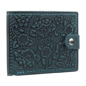 Гаманець зелений, складений маки