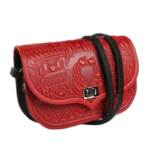 Сумка "Котики" червона з чорним