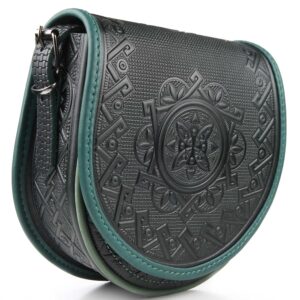 Сумка "Трипілля" чорно-зелена