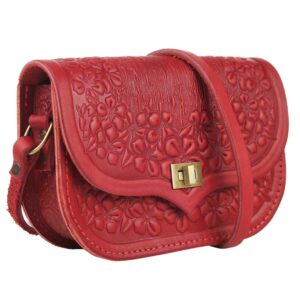 Сумка "Квіти" червона