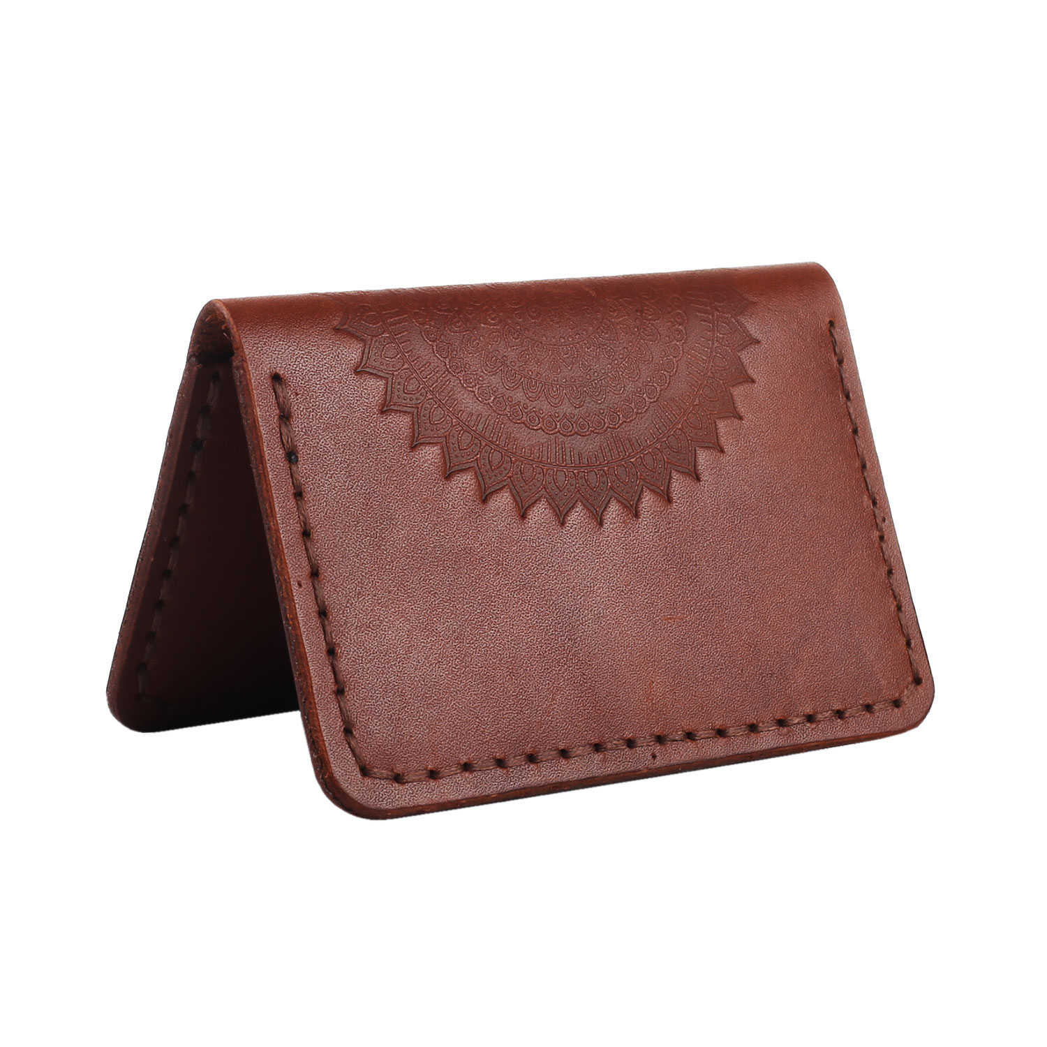 Обкладинка для документів(картхолдер) "Мандала" коньяк - Зображення 3