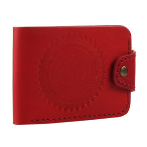 Гаманець складений з монетницею "Мандала" червоний