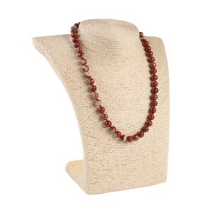 Намисто з яшми темно-червоне