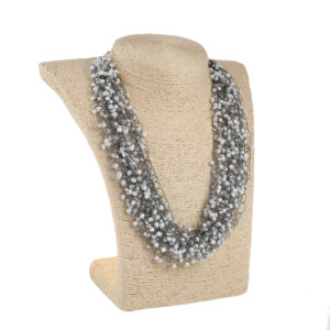 Кольє “Павутинка”  сіре