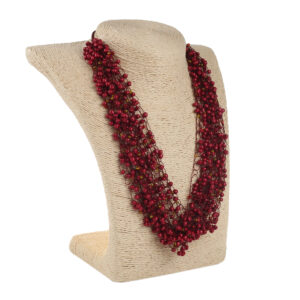 Кольє “Павутинка” червоне