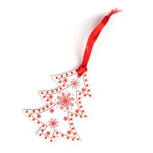 Іграшка двостороння "Ялинка" біла