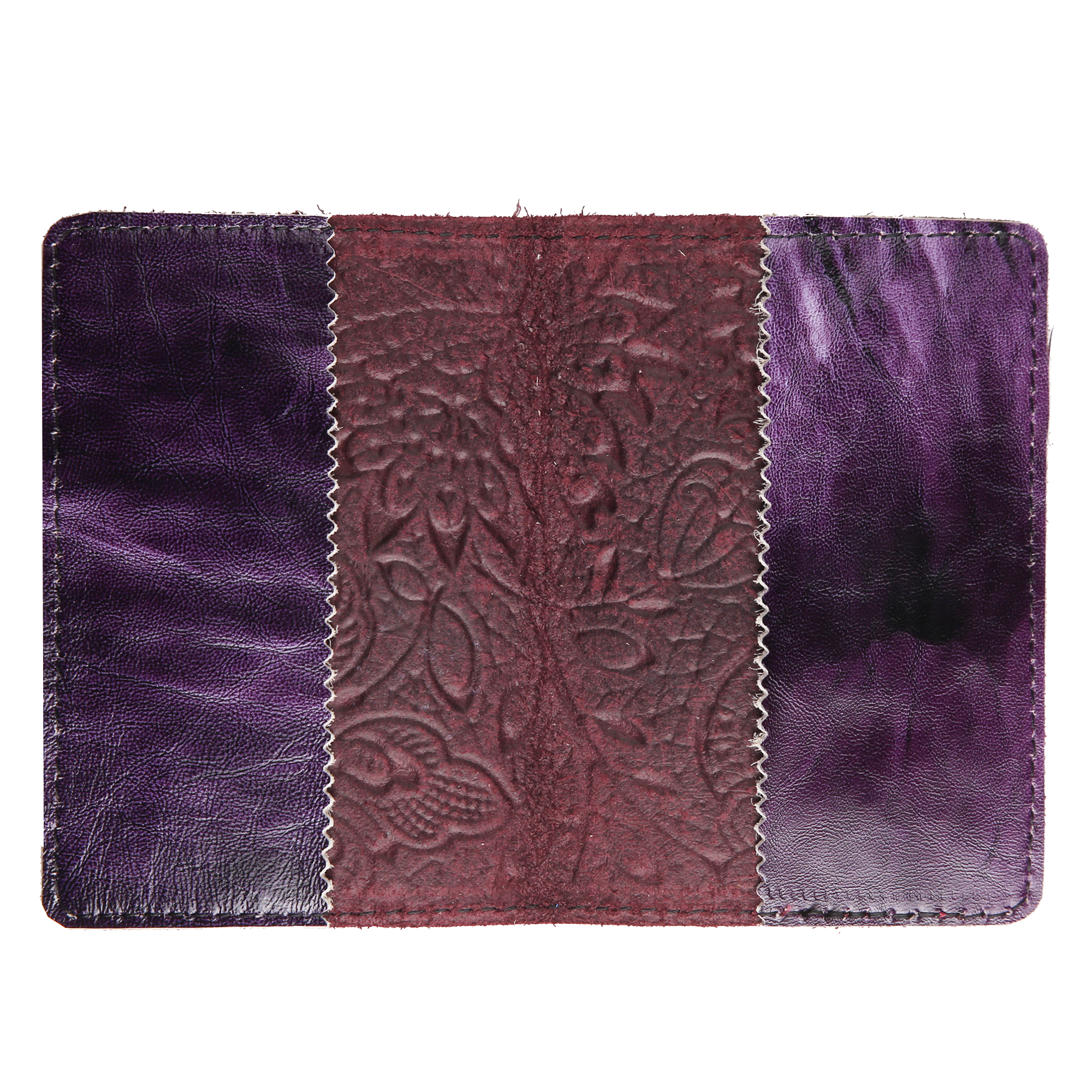 Обкладинка на паспорт бордова "Квіти" - Зображення 4