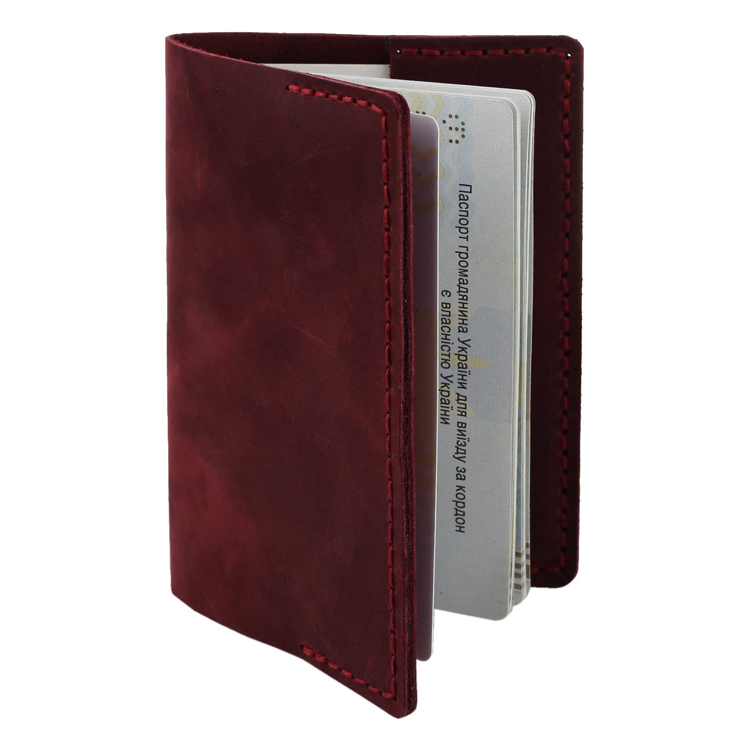 Обкладинка на паспорт бордова - Зображення 3