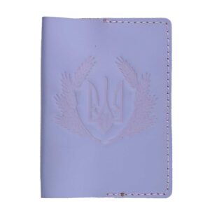 Обкладинка на паспорт "Наш бренд" герб бузковий