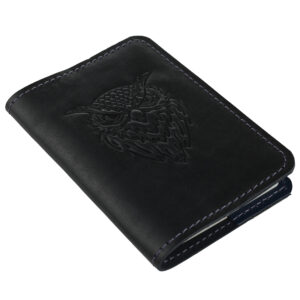 Обкладинка на паспорт синя “Сова”