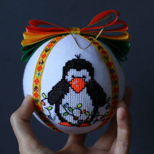 Іграшка новорічна вишита 43