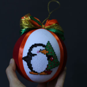 Іграшка новорічна вишита 34
