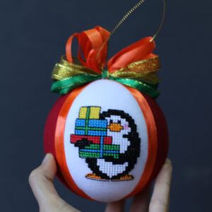 Іграшка новорічна вишита 38