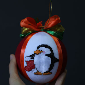 Іграшка новорічна вишита 26