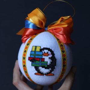 Іграшка новорічна вишита 22