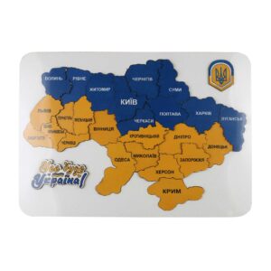 Пазли "Україна" 3D синьо-жовті