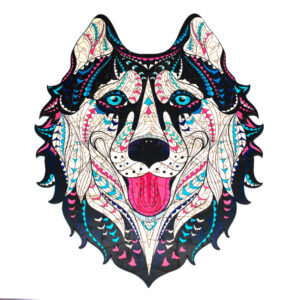 Пазли " Сніжний хаскі" А4