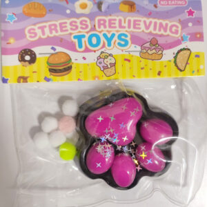 Лапка антистрес – чорно-малинова