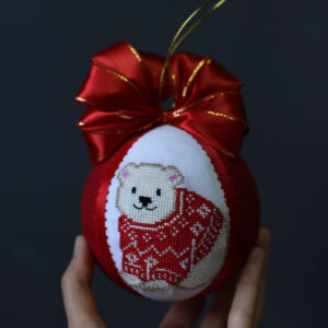 Іграшка новорічна вишита 29