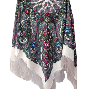 Хустка українська жіноча біла 2