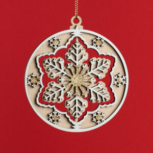 Іграшка "Сніжинка велика серединка" 3Д