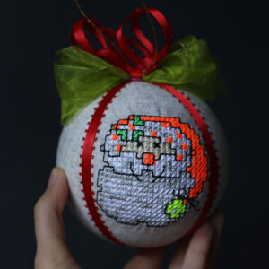 Іграшка новорічна вишита 23
