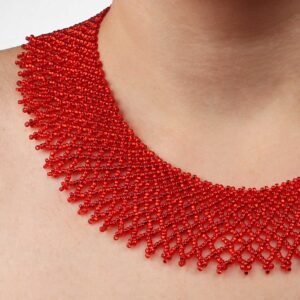 Силянка з бісеру червона