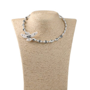 Намисто керамічне сіре "Ластівка"