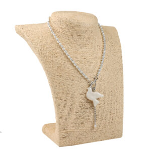 Підвіска “Горлиця”  з перлинками