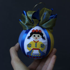 Іграшка новорічна вишита 60