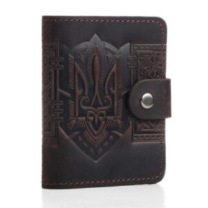 Візитниця коричнева "Герб"