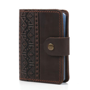 Візитниця коричнева "Геометрія"