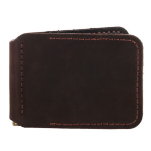 Зажим для грошей коричневий