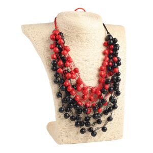 Намисто червоно-чорне